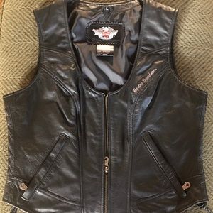 Women’s Harley Davidson leather vest